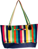 Jenni Chan Multi Stripes Computer Tote