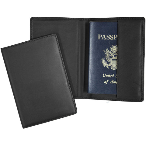 Royce Leather RFID Blocking Passport Travel Document Organizer