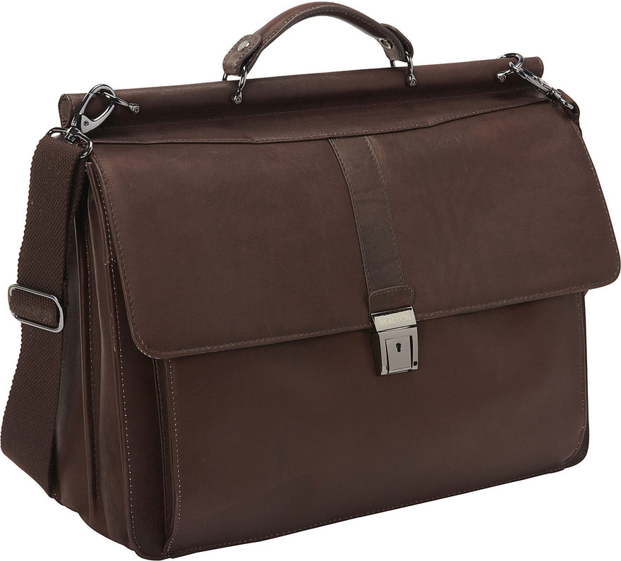 Kenneth Cole Reaction Rod Light Green Light Colombian Leather Laptop Portfolio