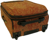 American Flyer Paisely Gold 4 Piece Luggage Set