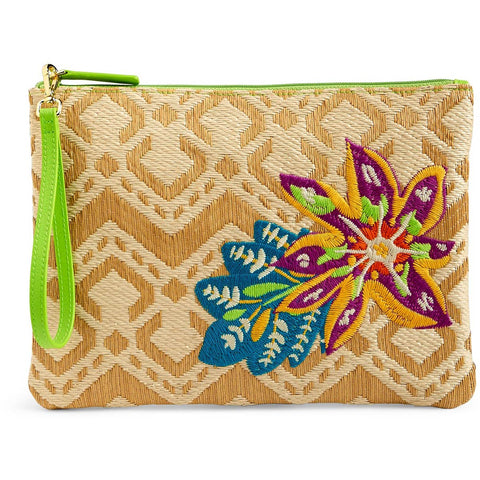Vera Bradley Straw Beach Wristlet
