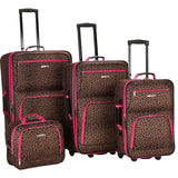 Rockland Luggage Safari 4 Piece Luggage Set