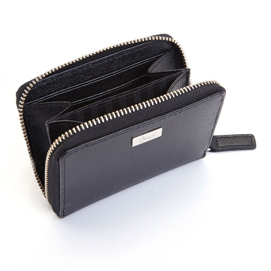 Royce Leather RFID Mini Fan Wallet 