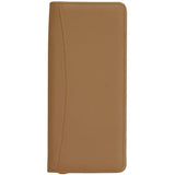 Royce Leather Executive Zippered Travel Document Passport Case Credit Card Wallet 