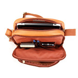 LeDonne Leather Multi Pocket iPad/E-Reader Bag