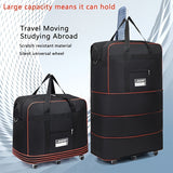 Foldable Travel Luggage Bag With Wheels, Extra Large Moving Storage Bag, Expandable Packing Bag For Business Trip Study Abroad Travel