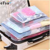 eTya 5PCS/Set Women Men Travel  Luggage Packing Cube Organizer Bags PVC Waterproof Cosmetic Bag