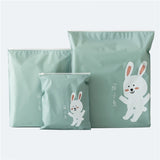 eTya Cute New PVC  Zipper 3pcs /set Packing Cubes Bag Case Pouch Luggage Packing Organizers Wash