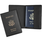 Royce Leather RFID Blocking Passport Travel Document Organizer 