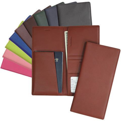 Royce Leather Executive Passport Travel Document Wallet 