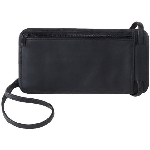 Royce Leather Hanging Passport Travel Document Holder