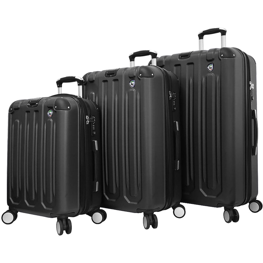 Mia Toro Metallo Composite Hardside Spinner 3 Piece Set