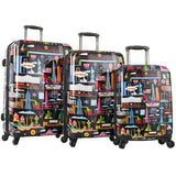 Fernando by Heys FVT USA 3 Piece Black Expandable Spinner Set