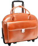 McKlein W Series Glen Ellyn Leather Wheeled Ladies Case