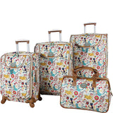 Lily Bloom Luggage 4 Piece Suitcase Collection With Spinner Wheels For Woman (Bliss): Gateway