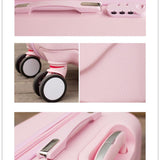 Hello Kitty Luggage bag,Children Women Suitcase set,ABS Cartoon Travel Box,Rolling Trolley Hardcase