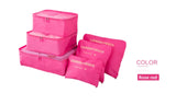 high quality 6pcs/set luggage Travel organizer bag large for Men women Multifunction cosmetic