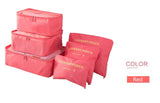high quality 6pcs/set luggage Travel organizer bag large for Men women Multifunction cosmetic