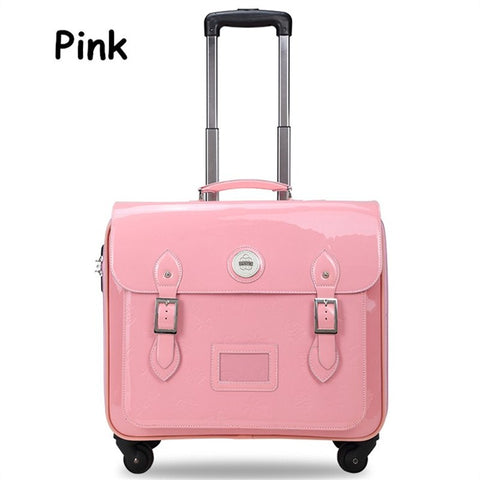 Drag Boxes Vintage Travel Bag Trolley Luggage Pu Pull Box Female Wear-Resistant Luggage Password