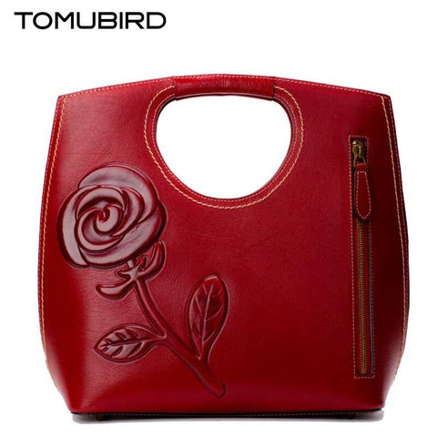 2017 New Chinese Style Embossing Luxury Handbags Women Bags Designer Genuine Leather Quality