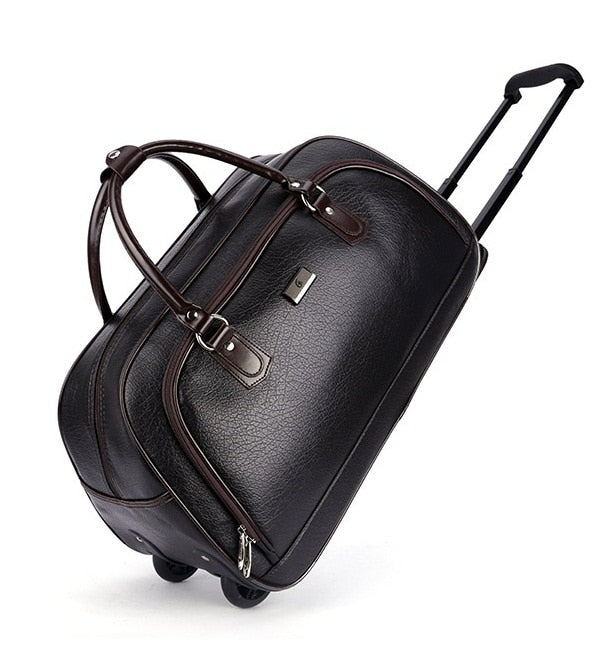 High Quality Famous Brand Men'S Travel Trolley Bag Women Travel Suitcase On Wheels Malas Men