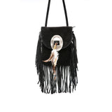 Women Pu Leather Bag Female Fashion Shoulder Bags Famous Brand Crossbody Bags Fringe Tassel Women