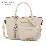 Sunny Shop 2 Bags/Set American Fashion Women Shoulder Bags With Purse Fashion Handbag High