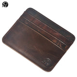 Men Wallet Business Card Holder Bank Cardholder Leather Cow Pickup Package Bus Card Holder Slim