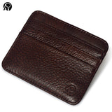 Men Wallet Business Card Holder Bank Cardholder Leather Cow Pickup Package Bus Card Holder Slim