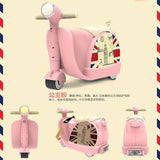 Children Travel Locker Handbag Boy Girl Baby Creative Toy Box Luggage Suitcase Pull Rod Box Can Sit
