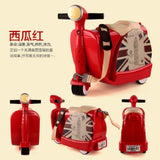 Children Travel Locker Handbag Boy Girl Baby Creative Toy Box Luggage Suitcase Pull Rod Box Can Sit