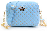 Loshaka Women Shoulder Bag Fashion Plaid Messenger Bags Rivet Chain Handbag High Quality Pu Leather
