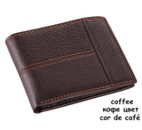 Cowather 100% Top Quality Cow Genuine Leather Men Wallets Fashion Splice Purse Dollar Price