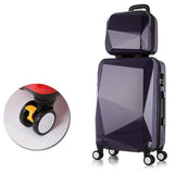 Wenjie Brothernew 2Pcs/Set Shinning 14Inch+20Inch Cosmetic Bag Men And Women Trolley Case Travel