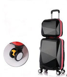 Wenjie Brothernew 2Pcs/Set Shinning 14Inch+20Inch Cosmetic Bag Men And Women Trolley Case Travel