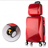 Wenjie Brothernew 2Pcs/Set Shinning 14Inch+20Inch Cosmetic Bag Men And Women Trolley Case Travel