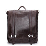 Contact'S Genuine Leather Backpack Men Multifunctional Backpack Korean Fashion Male School Backpack