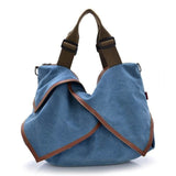 High Quality Big Women Canvas Handbag Shoulder Bags Stylish Casual Women Bag For Travel Lady