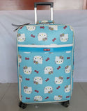 New 20 Inch Hello Kitty Spinner Travel Luggage Suitcase Sets Kids Student Women Trolleys Rolling