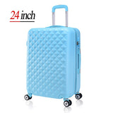 24" High Quality Diamond Lines Trolley Suitcase /Travell Case Luggage/Pull Rod Trunk Rolling