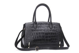 Fashion Women Bags Genuine Leather Handbags Alligator High Quality Zipper Design Black Red Lady