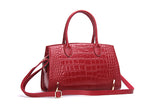Fashion Women Bags Genuine Leather Handbags Alligator High Quality Zipper Design Black Red Lady