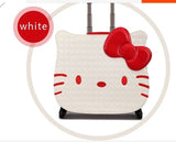 New Hello Kitty Women Girl Kids Trolley Cases Luggage 18"Uniersal Wheels Swivel Casters 3D Travel