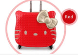 New Hello Kitty Women Girl Kids Trolley Cases Luggage 18"Uniersal Wheels Swivel Casters 3D Travel