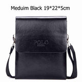 Vicuna Polo Hot Sell Brand Solid Double Pocket Soft Leather Men Messenger Bag Small 2 Layer Mens