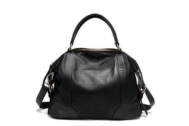 100% Cowhide Genuine Leather Bag Vintage Women'S Handbags First Layer ...