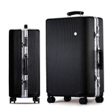 20 "24" 26 "28" White Silver Pink Gold Black Aluminum Frame And Pc Travel Trolley Case Hardside