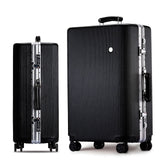 20 "24" 26 "28" White Silver Pink Gold Black Aluminum Frame And Pc Travel Trolley Case Hardside