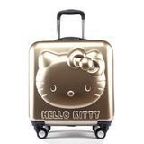 Lovely Hello Kitty Luggage Children Trolley Travel Bag 18 Inch Cartoon Kids Suitcases Hello Kitty