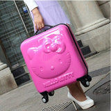 Lovely Hello Kitty Luggage Children Trolley Travel Bag 18 Inch Cartoon Kids Suitcases Hello Kitty